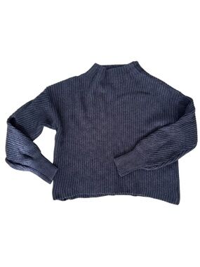 Women’s Dynamite Navy Blue Turtleneck Knit Sweater Size Medium